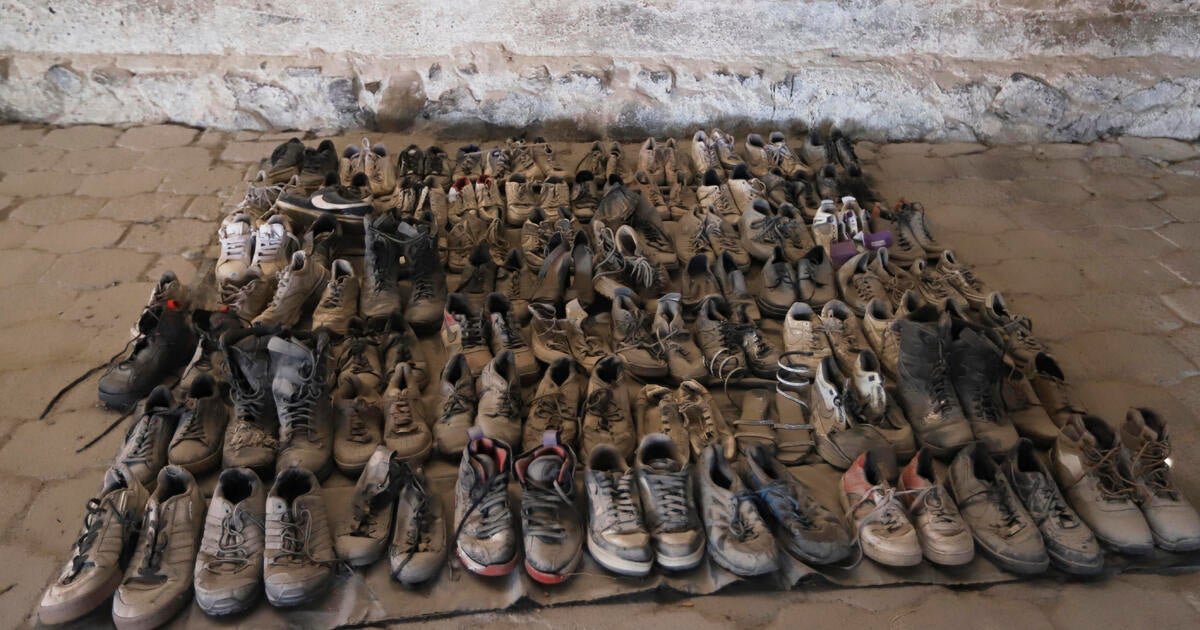 Apparent mass killing site, dozens of shoes discovered in cartel bastion during search for missing relatives in Mexico