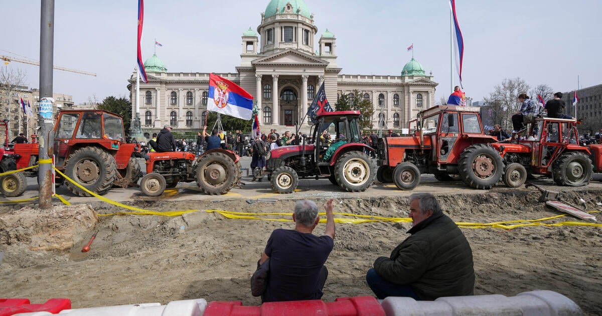 Crowds converge in Belgrade for protest rally against Serbia’s president and government