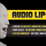 Audio Lip Sync Pro for Blender: Generate high-quality facial animations, direct from audio.