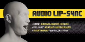 Audio Lip Sync Pro for Blender: Generate high-quality facial animations, direct from audio.