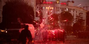 Anti-Trump protesters torch Albanian government buildings over luxury marina plans