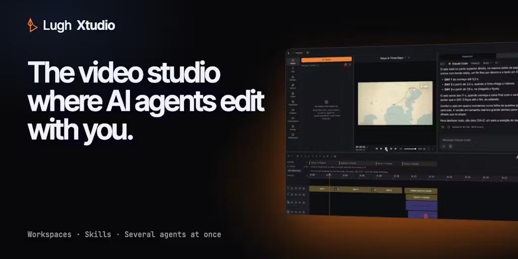 Lugh Xtudio: The video studio where AI agents edit with you